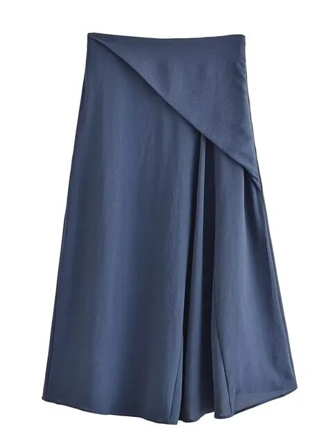 Sleeveless Scarf Collar Asymmetric 2 Piece Set