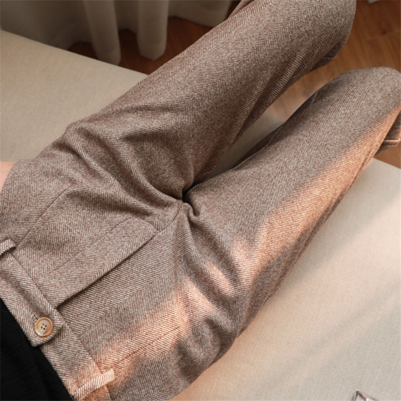 Herringbone Woolen Trousers