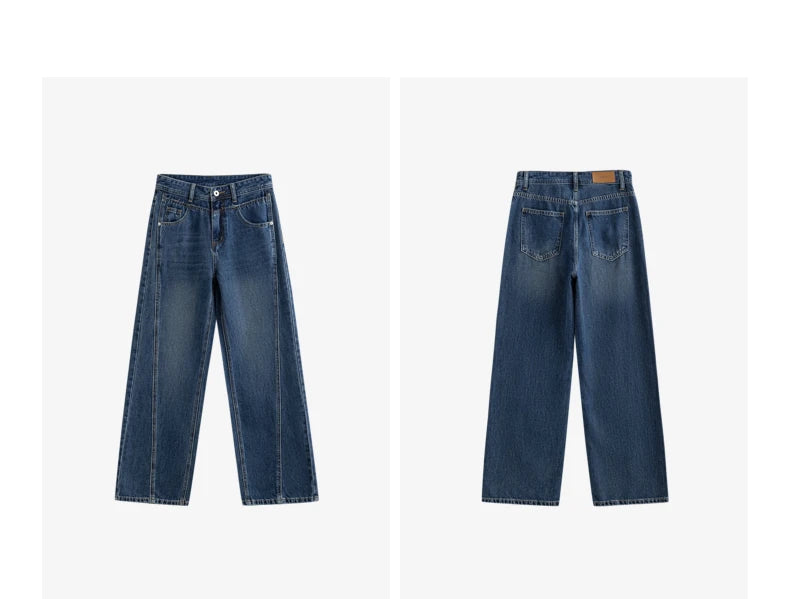 Wide-Leg High-Waist Denim Jeans