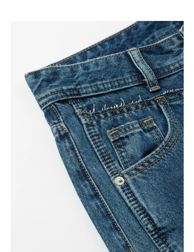 Wide-Leg High-Waist Denim Jeans