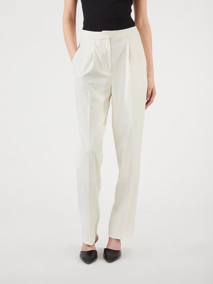 High Waist Straight Leg Trousers