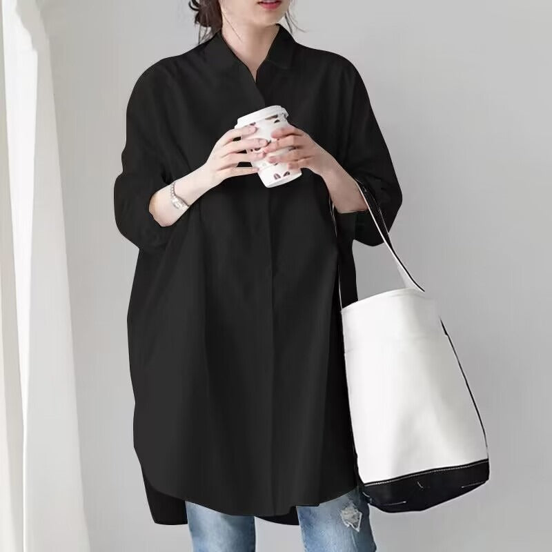 Long Flare Sleeve Blouse