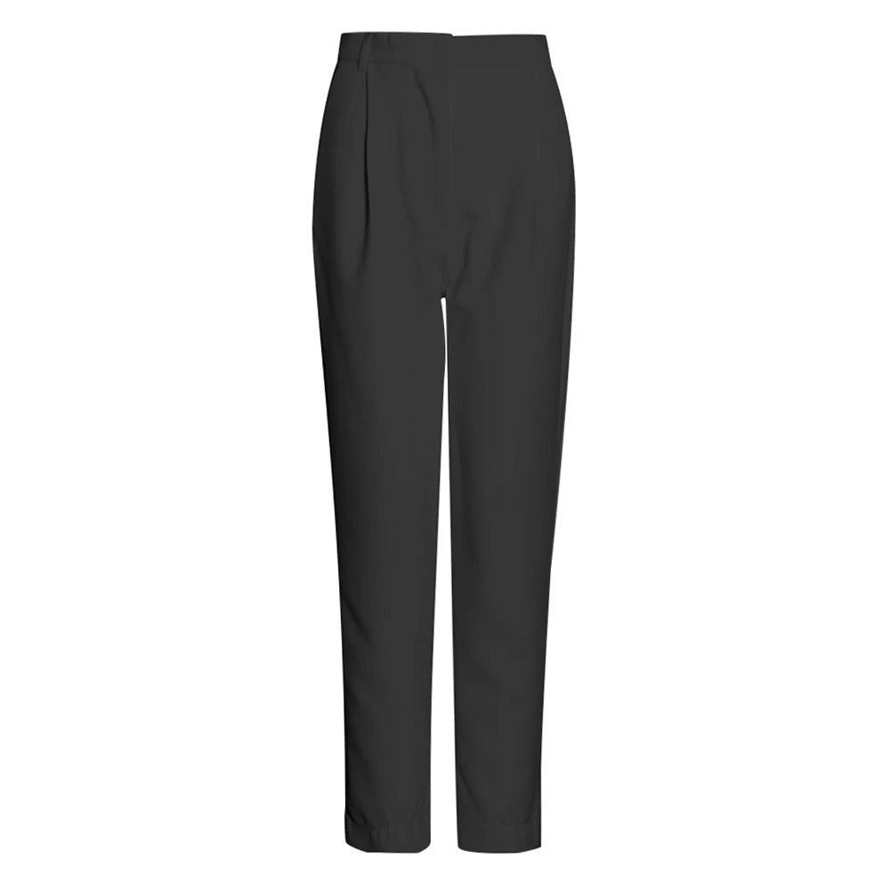 High Waist Straight Leg Trousers