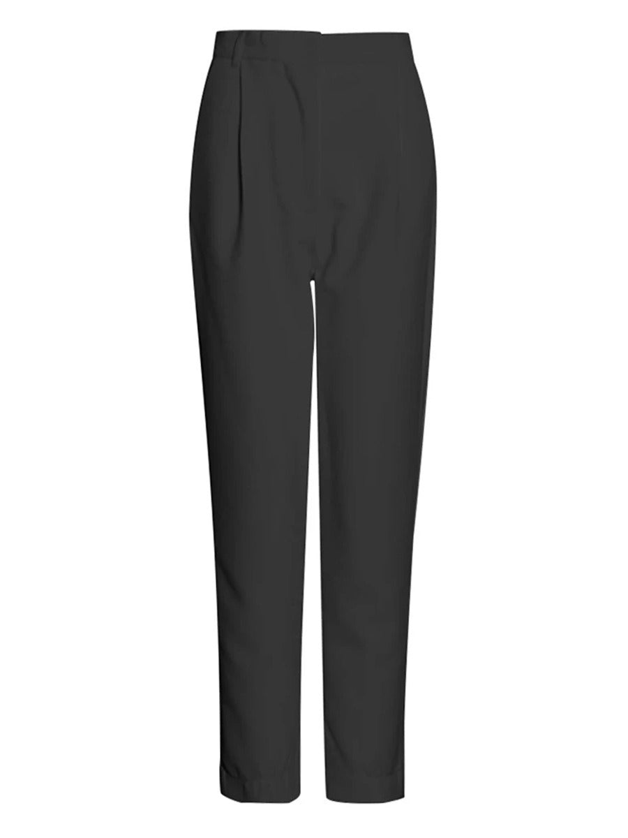 High Waist Straight Leg Trousers