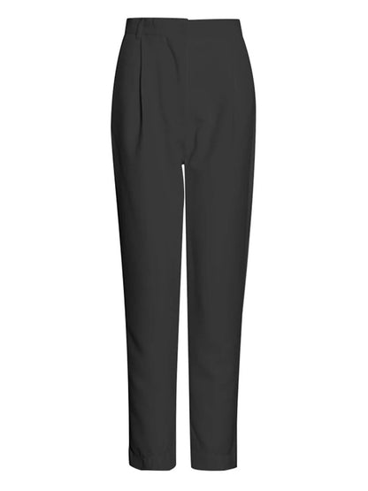 High Waist Straight Leg Trousers