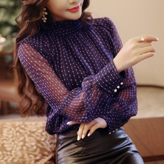 Long Sleeved Loose Blouse