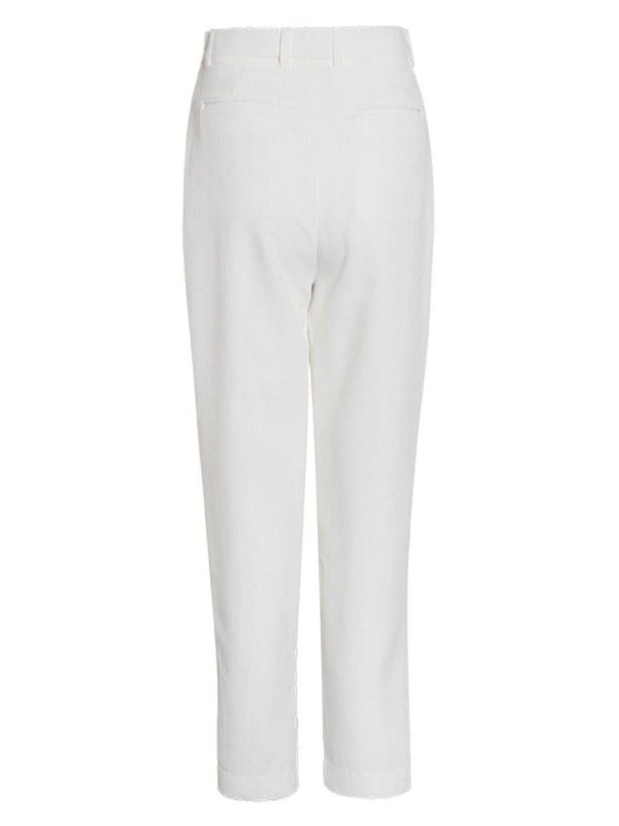 High Waist Straight Leg Trousers
