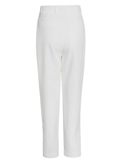 High Waist Straight Leg Trousers