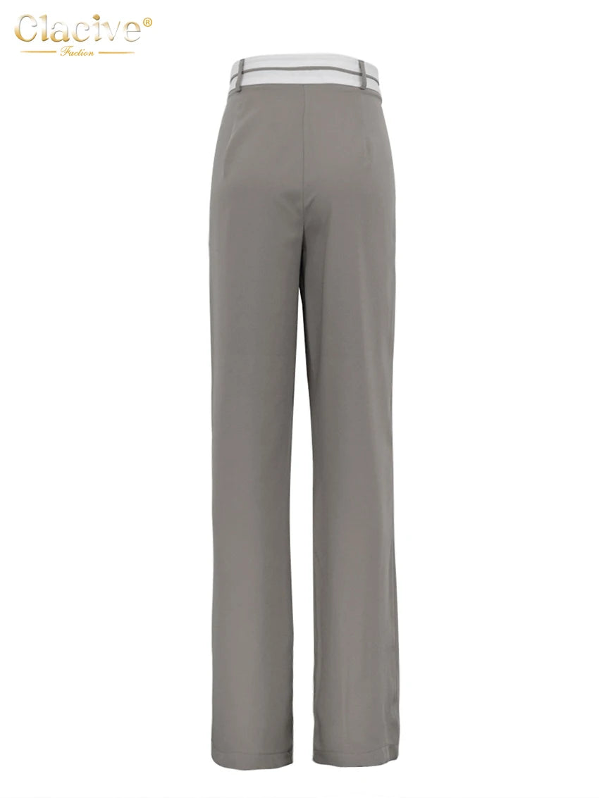 Elegant Loose High Waist Trousers
