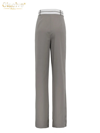 Elegant Loose High Waist Trousers