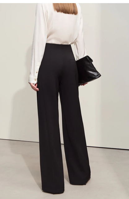 Lia – Wide-Leg High Waist Trousers