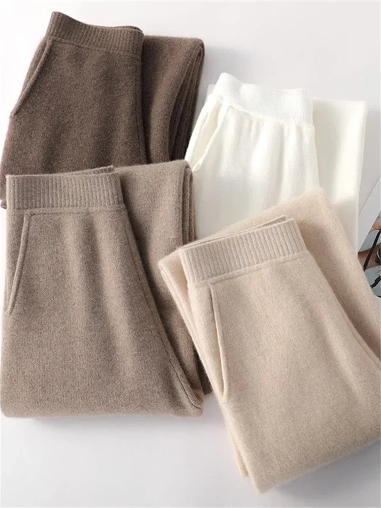 Lina – High Waist Knit Lounge Pants