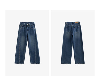 Wide-Leg High-Waist Denim Jeans