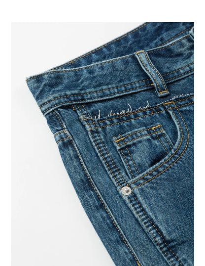 Wide-Leg High-Waist Denim Jeans