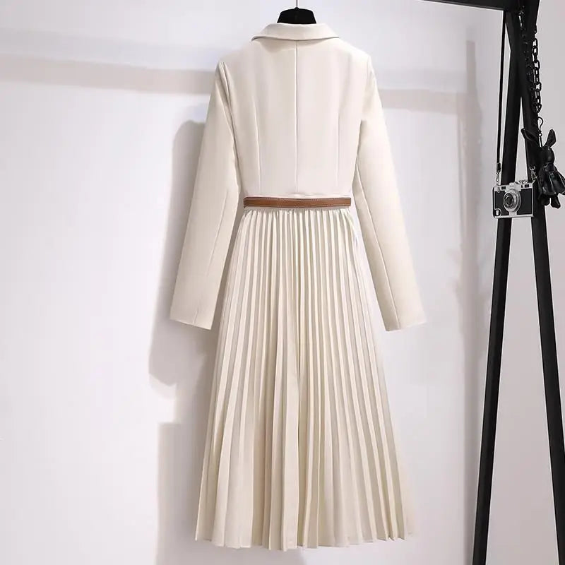 Astra Pleated Blazer Dress