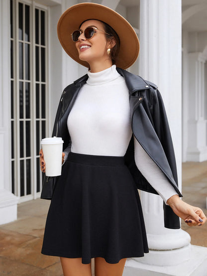 Chic Flowy Skater Skirt