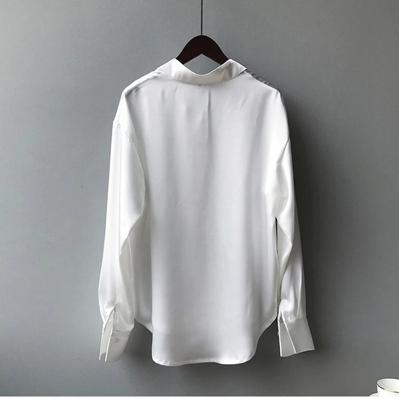 Button Up Satin Shirt