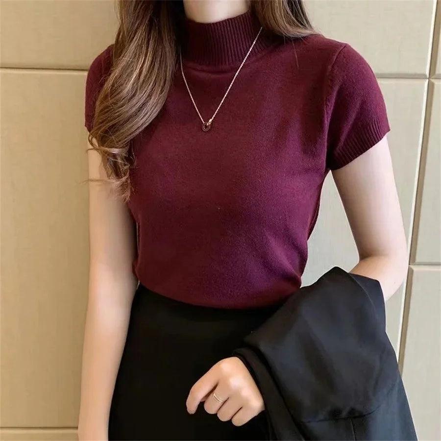 Elia – Slim Fit Knit Crop Tee