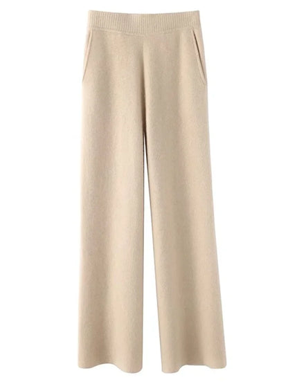 Lina – High Waist Knit Lounge Pants