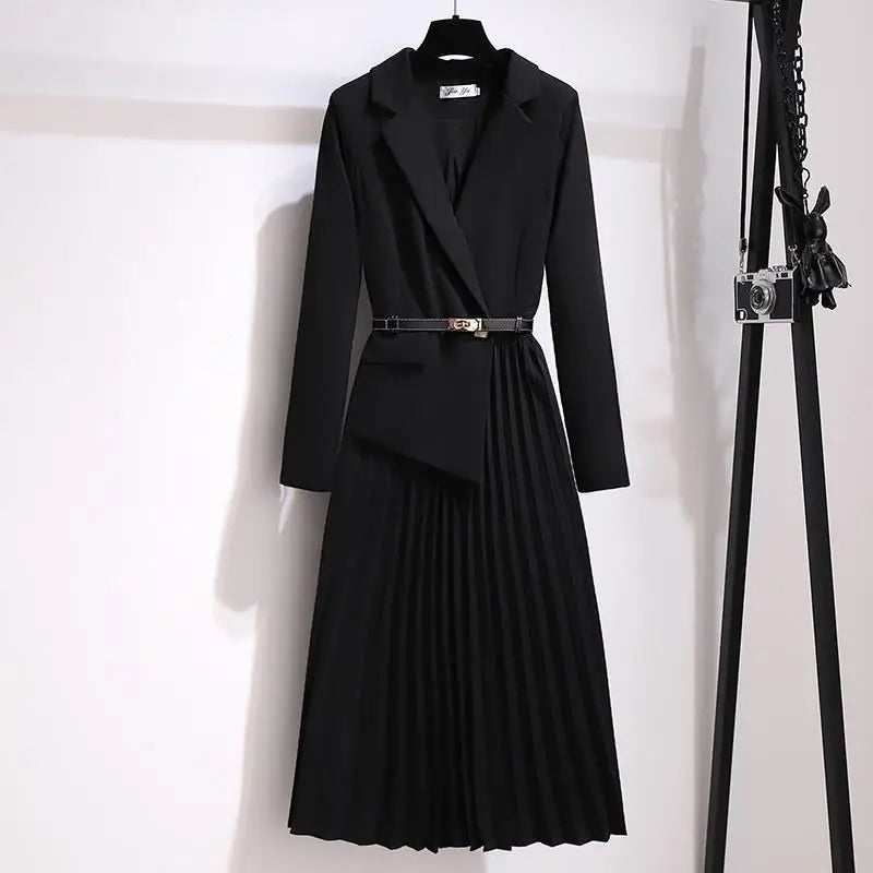 Astra Pleated Blazer Dress
