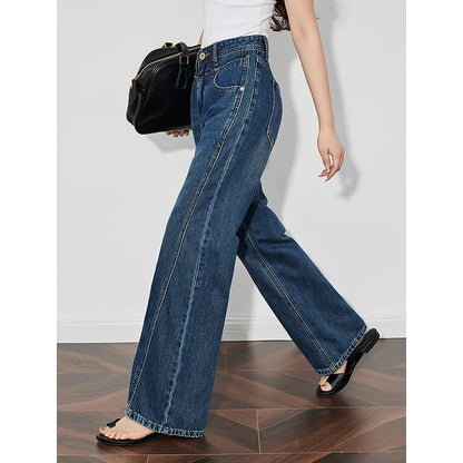 Wide-Leg High-Waist Denim Jeans