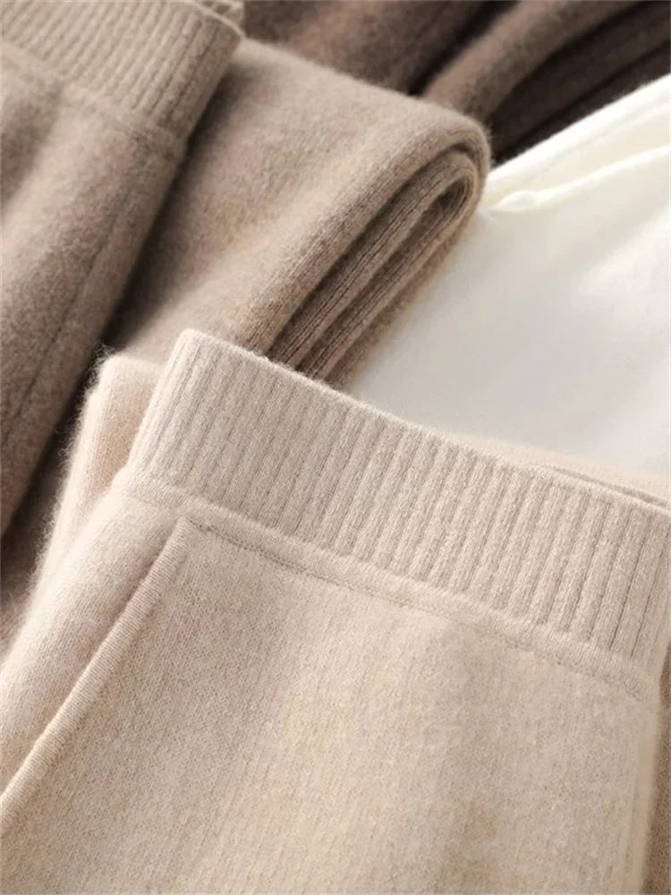 Lina – High Waist Knit Lounge Pants