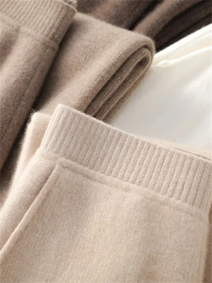 Lina – High Waist Knit Lounge Pants