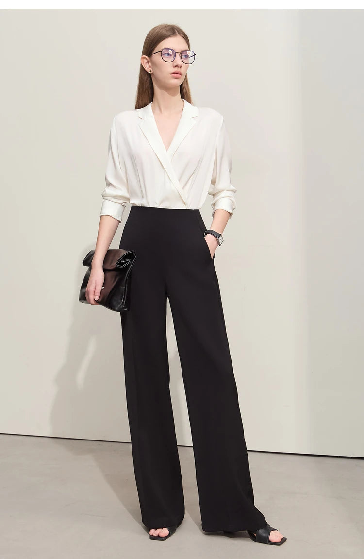 Lia – Wide-Leg High Waist Trousers