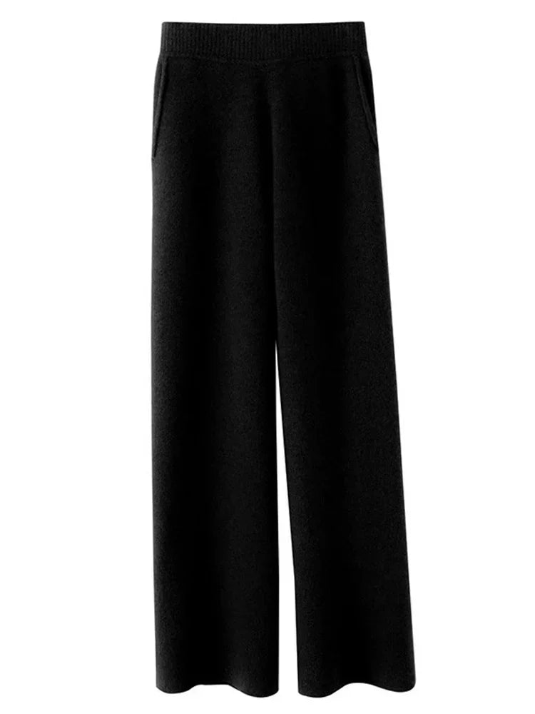 Lina – High Waist Knit Lounge Pants