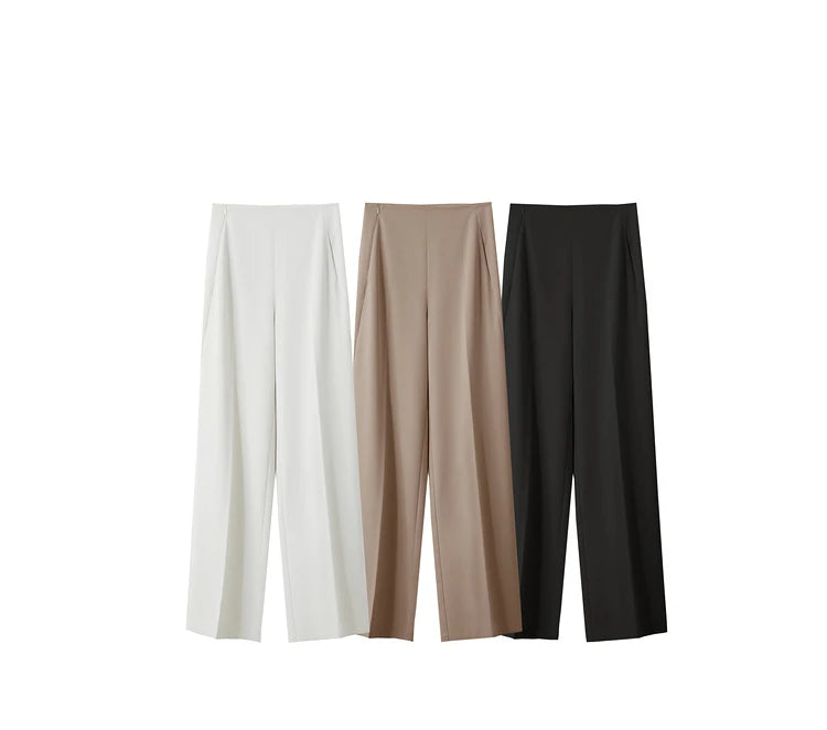 Lia – Wide-Leg High Waist Trousers