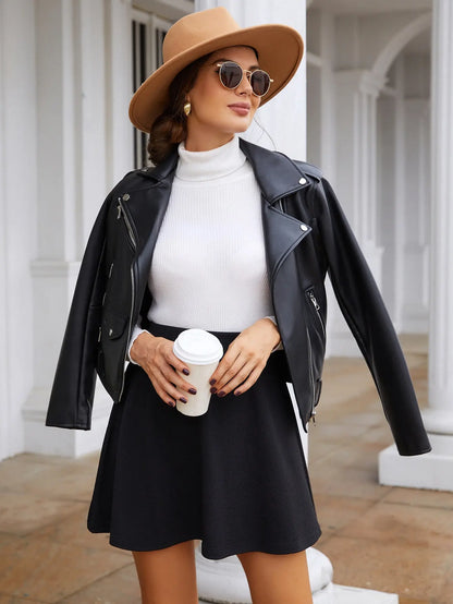 Chic Flowy Skater Skirt