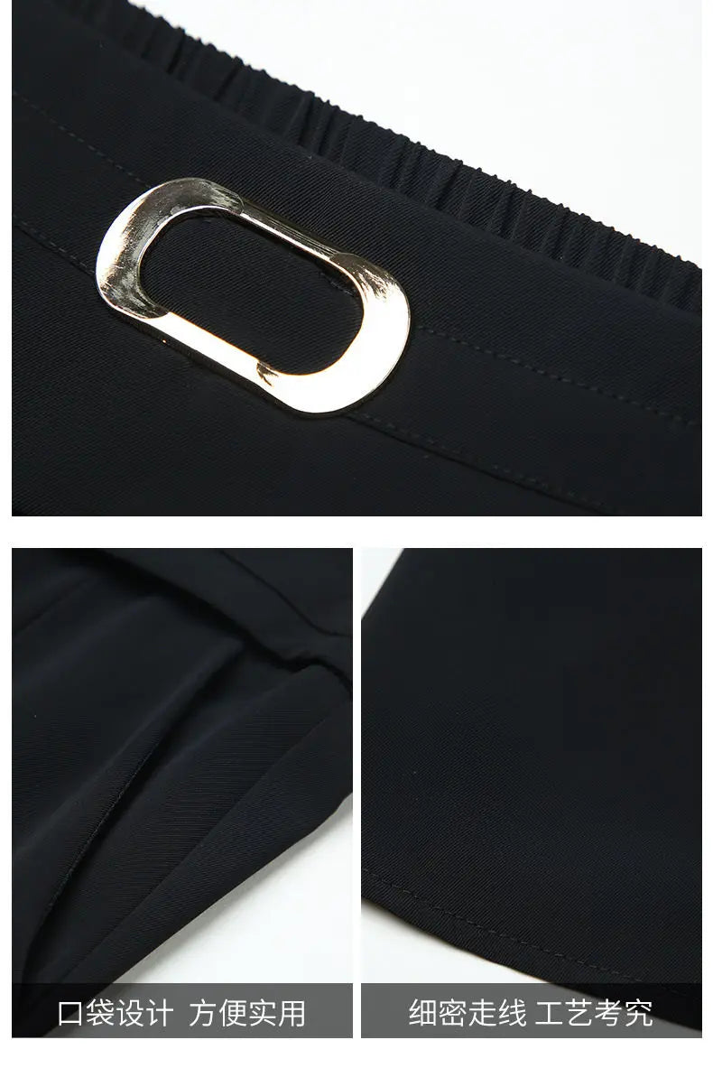 Elegant A-Line High-Waist Midi Skirt