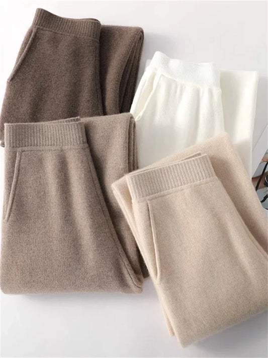 Lina – High Waist Knit Lounge Pants