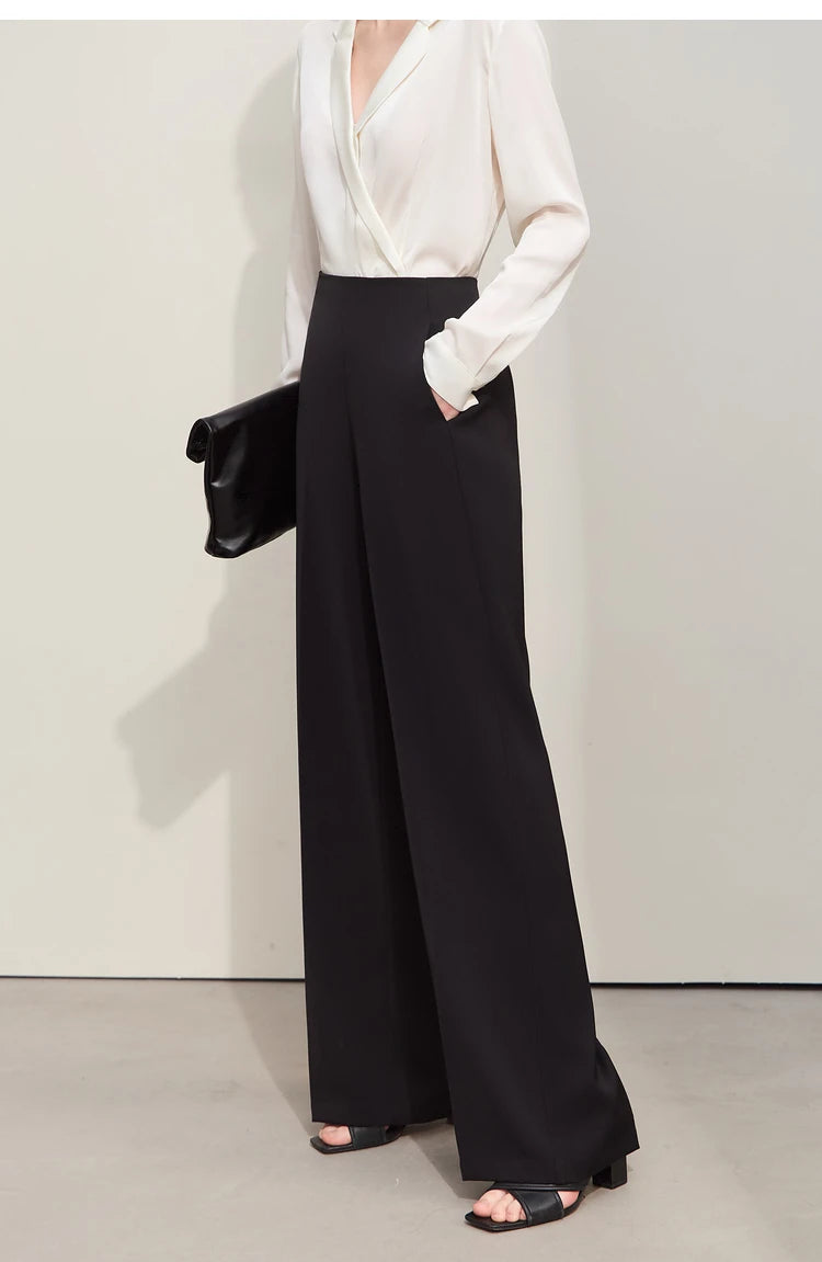 Lia – Wide-Leg High Waist Trousers