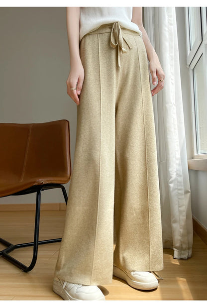 Noa – High-Waist Knit Wide-Leg Pants