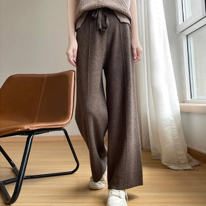Noa – High-Waist Knit Wide-Leg Pants